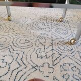 Convertible vintage rolling serving cart