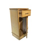 Meuble d'appoint chevet haut en rotin