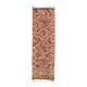 1970s Vintage Turkish Hand-Knotted Wool Cotton Orange Runner Rug 100x322
