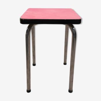 Red formica stool