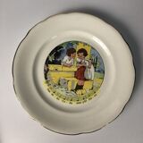 5 Digoin plates children's nursery rhymes