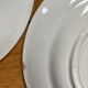 Dessert plates with lily flowers from Saint Amand.
