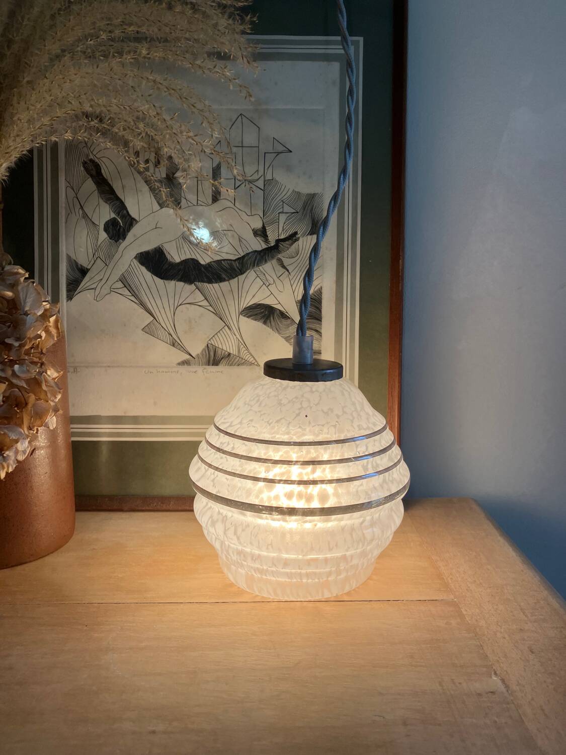 Vintage portable lamp