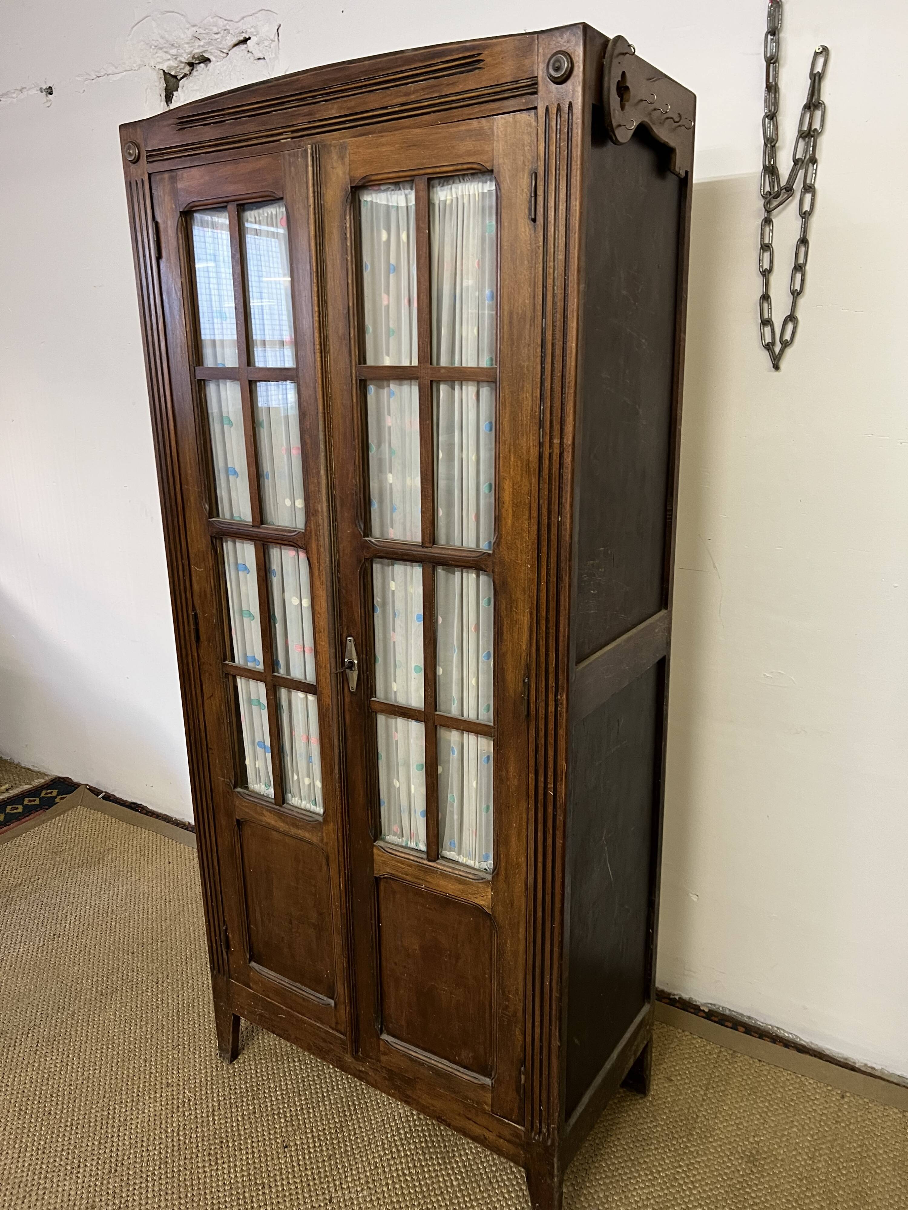 Old glazed Parisian wardrobe