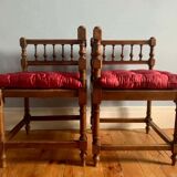 Set of two 19th century wicker chairs