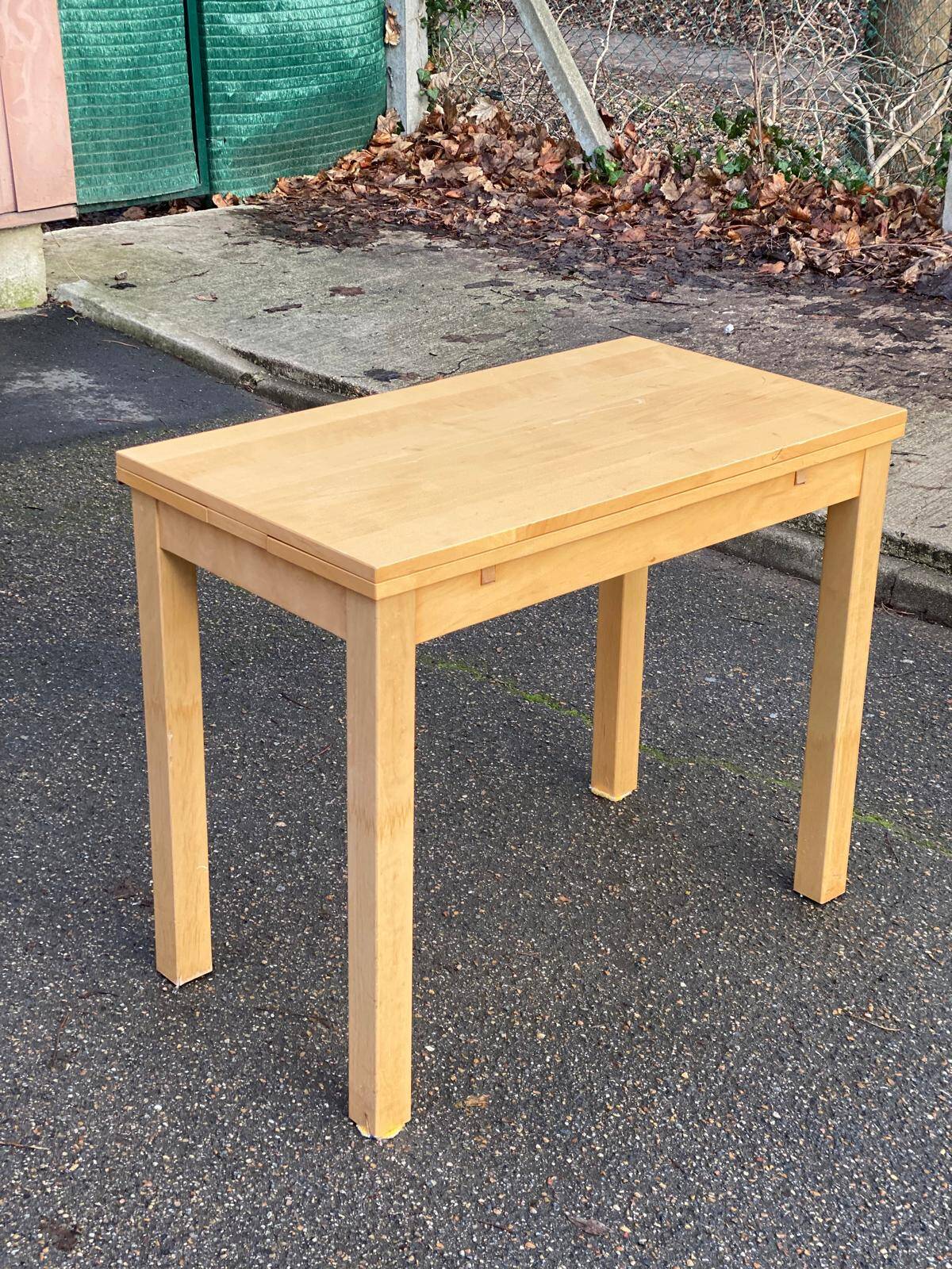 Scandinavian extendable dining table console 50-90cm