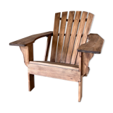 2000s pine Adirondack armchair