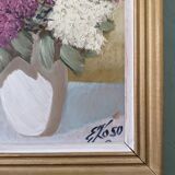 Still life painting Swedish mid century