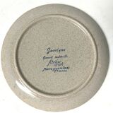 Plate Sarreguemines Jocelyne art workshop France