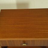 1960s bedside table with tapered legs