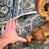 Antique Louis XIV Wall Light 19th Century Napoleon III Gilded Wood Gold Leaf