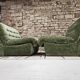 Pair of vintage velvet armchairs 1970"