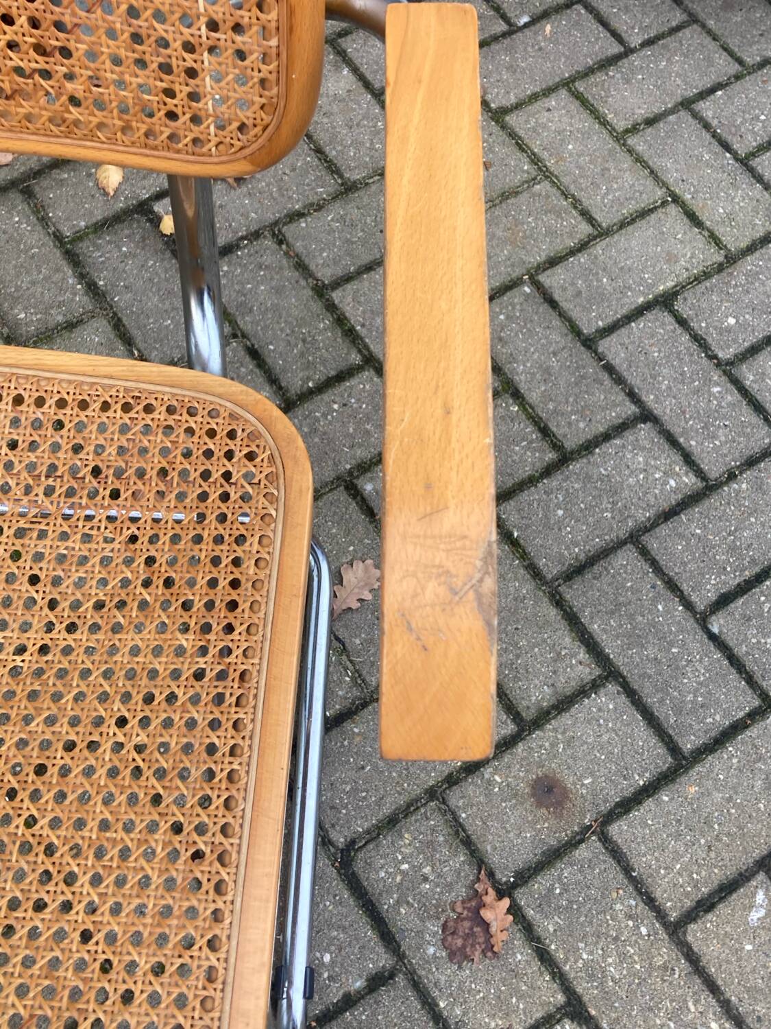 Fauteuils Cesca de Marcel Breuer. Italie, années 1960. Lot de 2