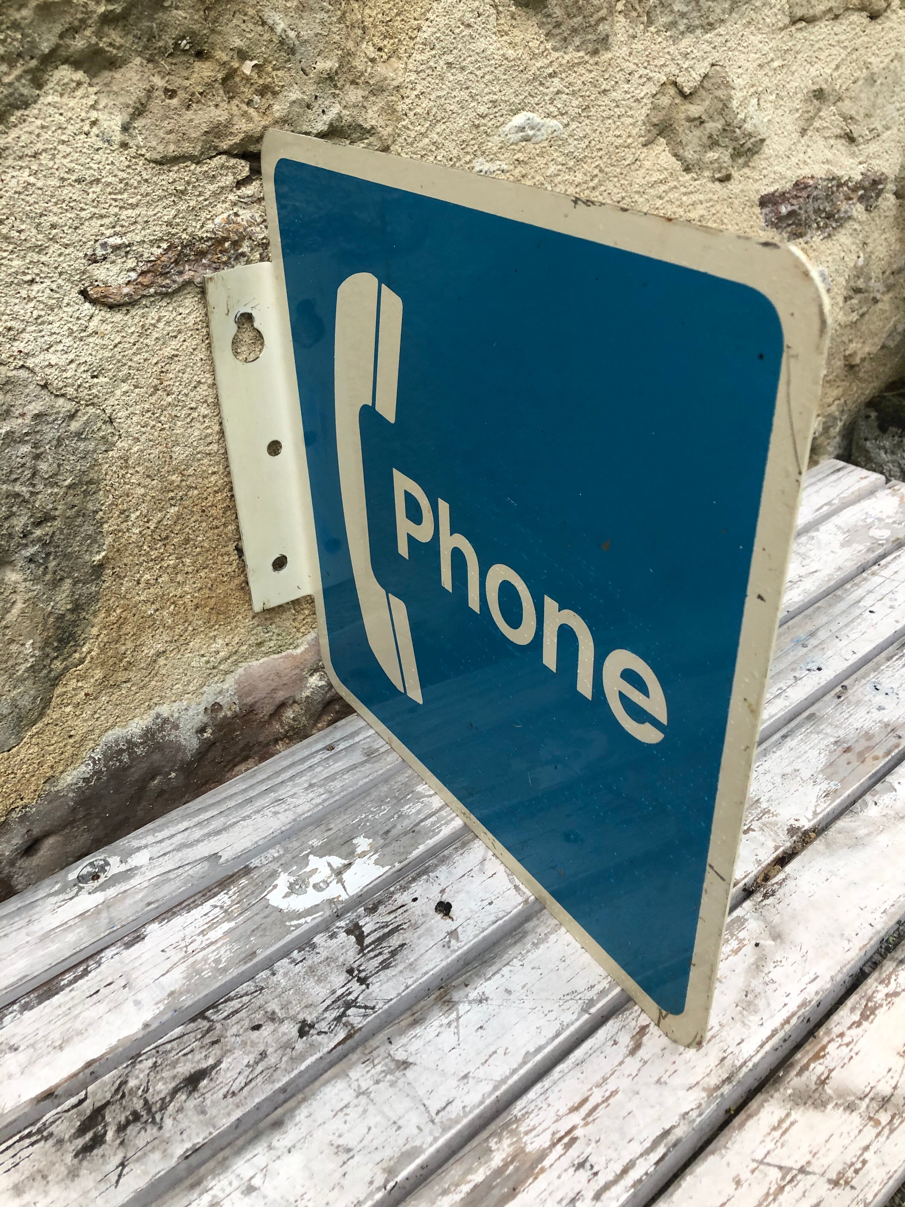 Plaque Usa téléphone