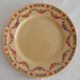 4 old flowered iron earth dessert plates