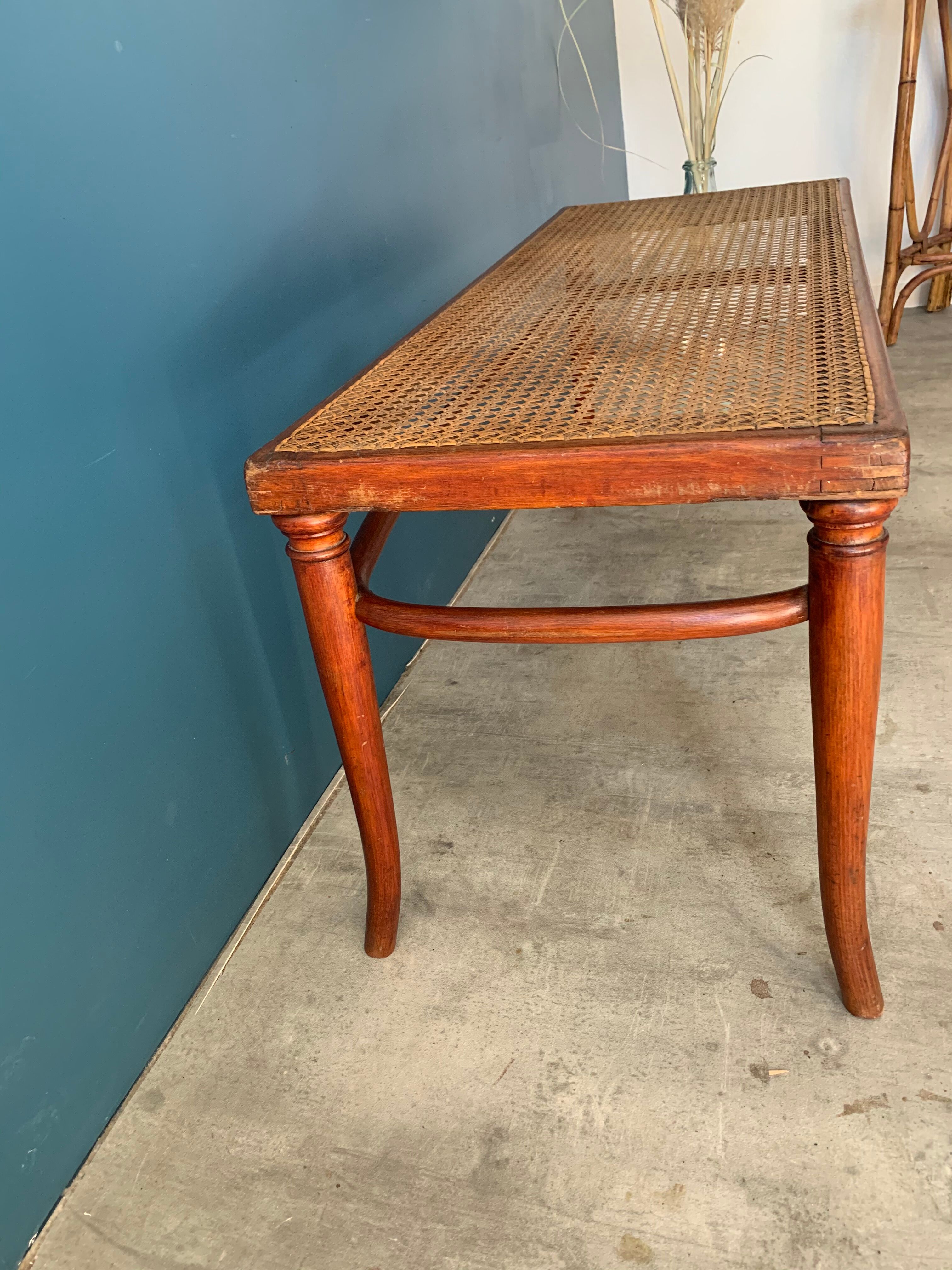 Thonet bench with canning