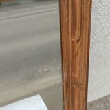 Square mirror in wood