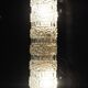 Transparent worked glass sconce from the 1950s