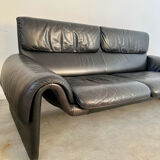 Sofa DESEDE DS-2011 2/3 seater vintage leather design of the 80s