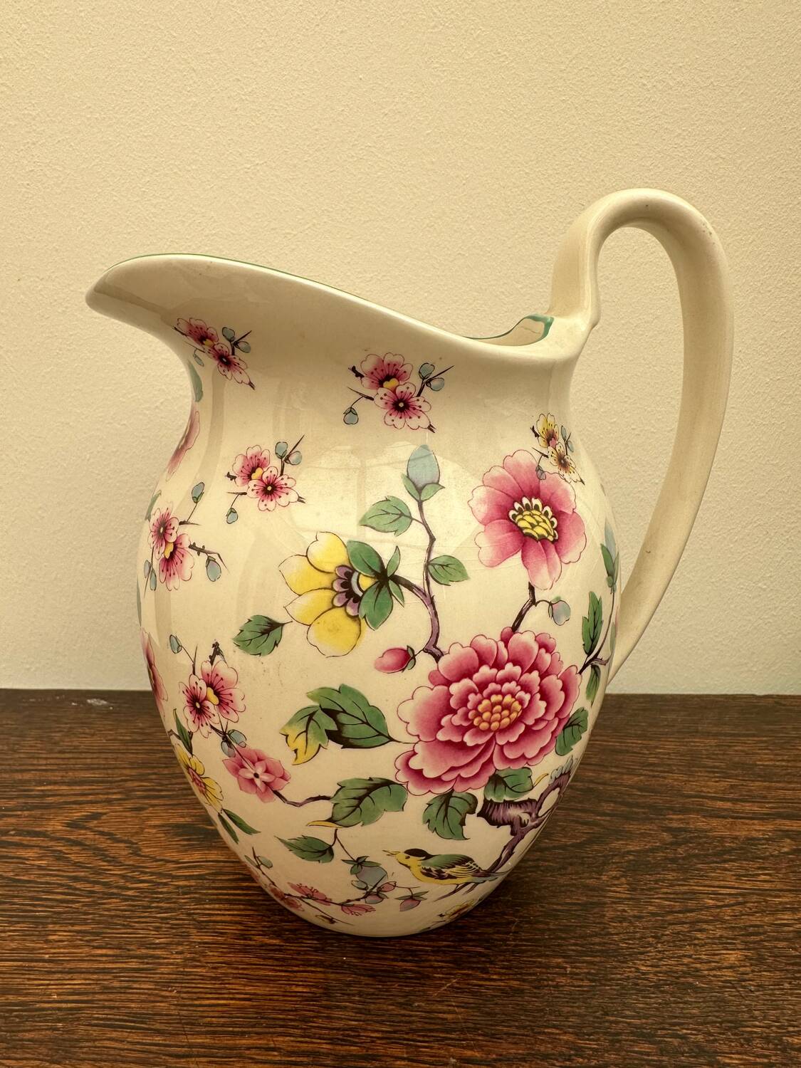 James kent old foley england water pitcher - vintage english porcelain