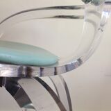 Chaise lucite des années 1980