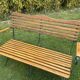 Banc de jardin vintage fer forgé et bois