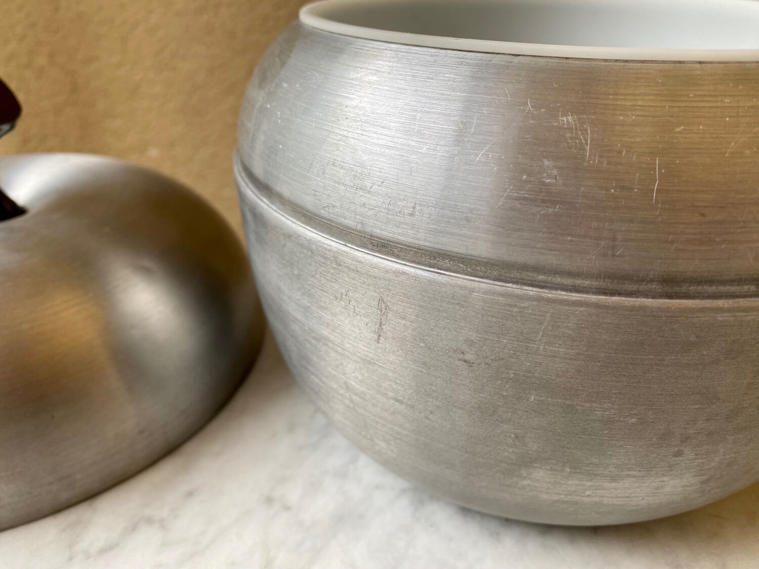 Vintage giant apple ice cube bucket from the 70s