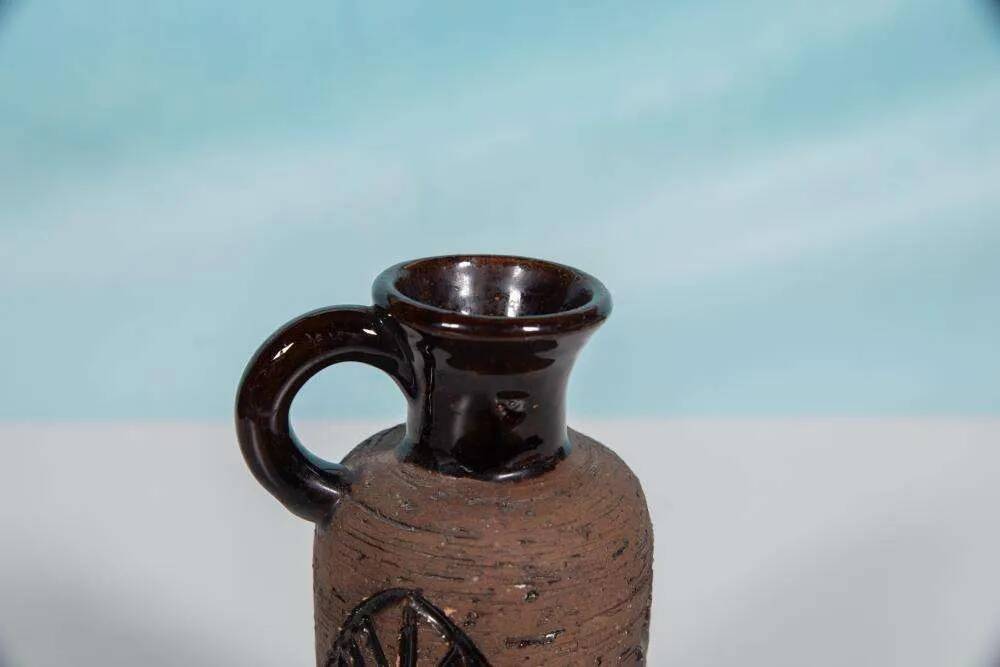 Ceramic vase with vintage design from Laholm, Sweden, 1960s vase.