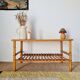 Antique coffee table in rattan and bamboo