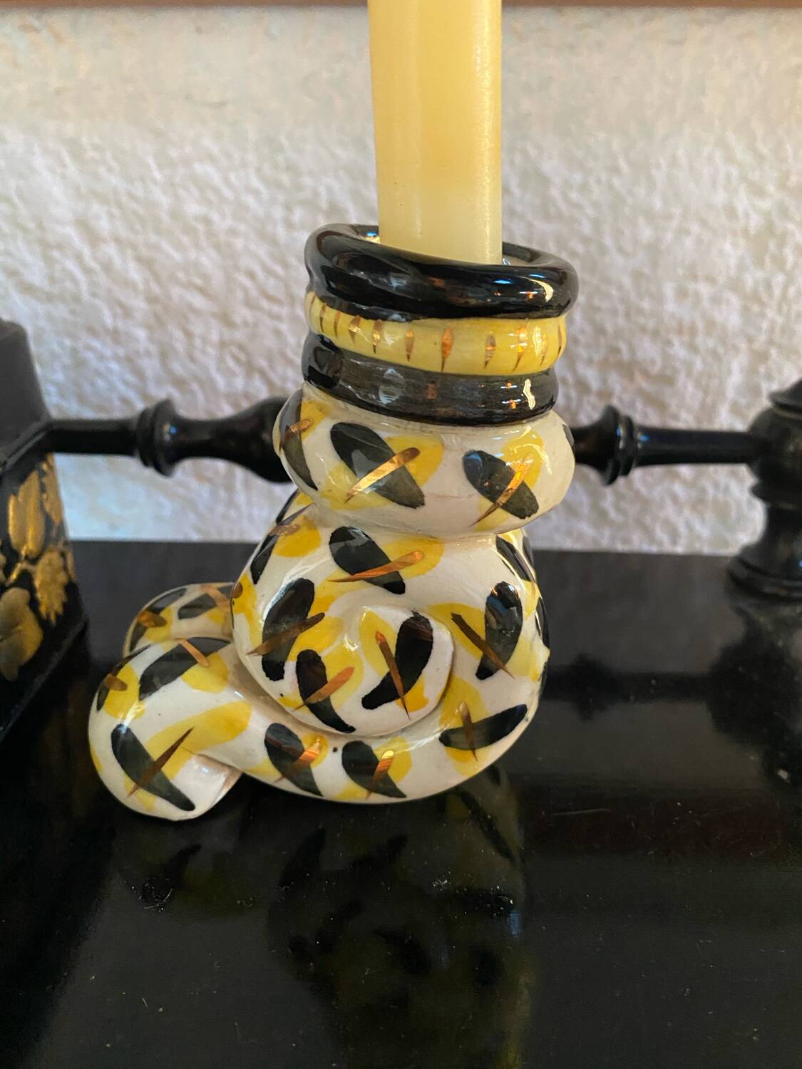 Vintage Handmade Candlestick Duo