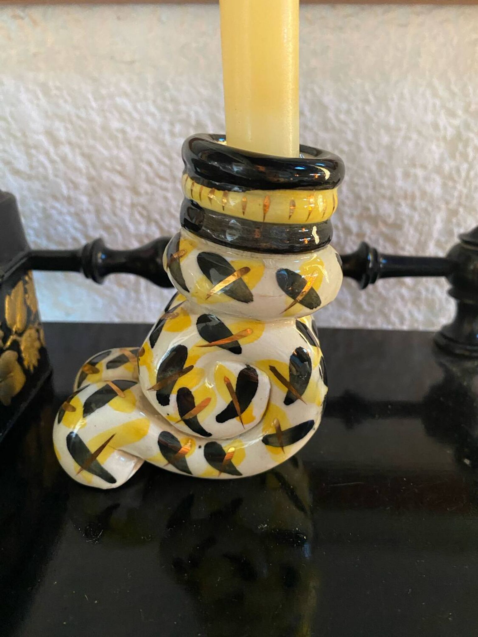 Vintage Handmade Candlestick Duo