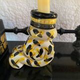 Vintage Handmade Candlestick Duo