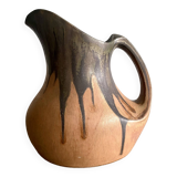 Denbac pitcher, flamed terracotta, 1900