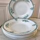 Lot of 6 hollow plates Terre de Fer Saint-Amand late nineteenth