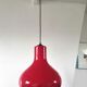 Suspension in red opaline design 70s