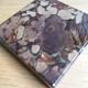 Square ashtray in polished marble