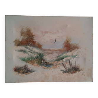 Seaside painting by Westly