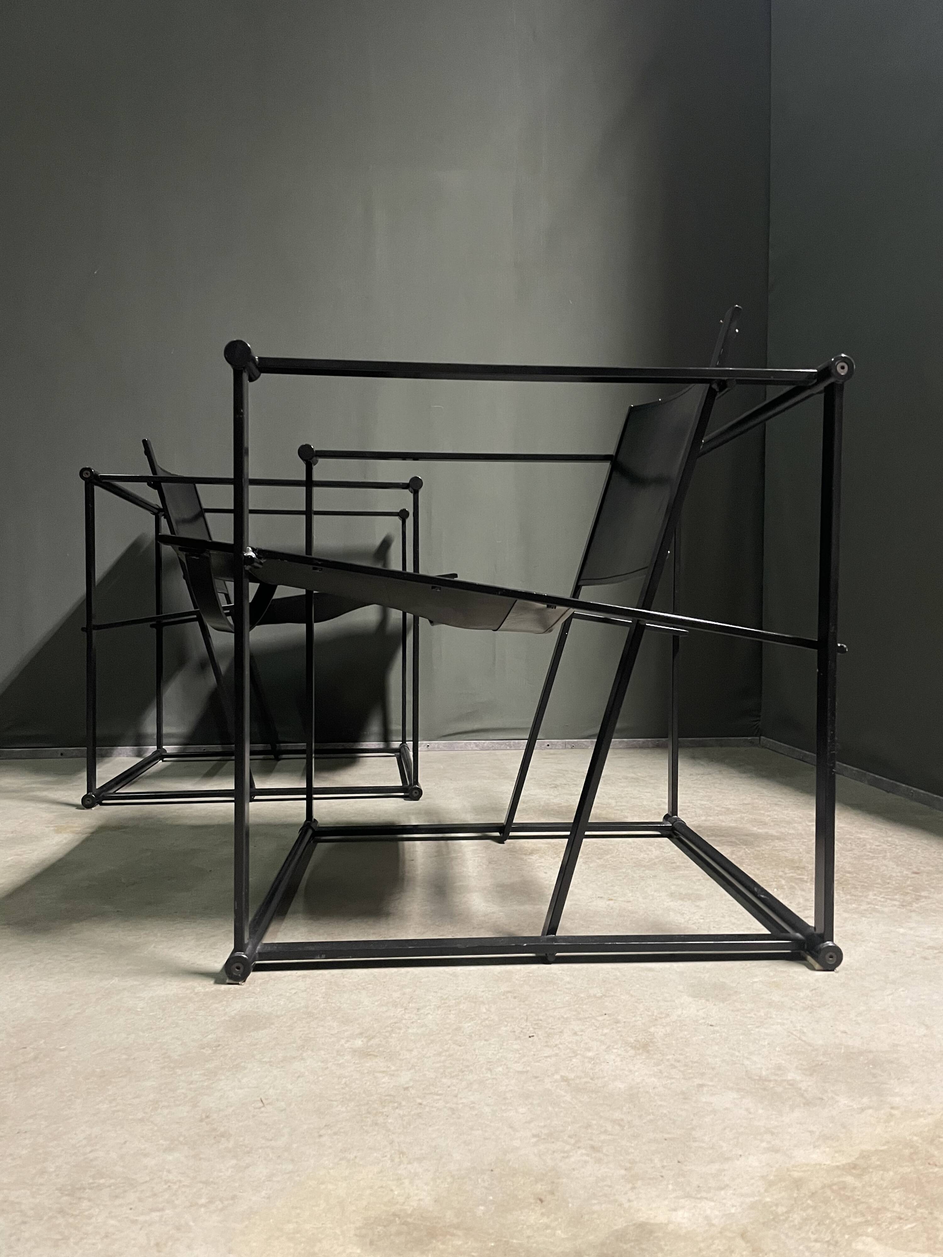 Pair of Radboud van Beekum FM62 Easy Chairs. Pastoe 1980