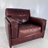 Pair of leather armchairs Roche Bobois