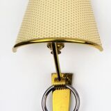 "Ring" sconces Lunel perforated metal, 1950