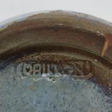Large Stoneware Ceramic Pitcher Signed Drillon 50's