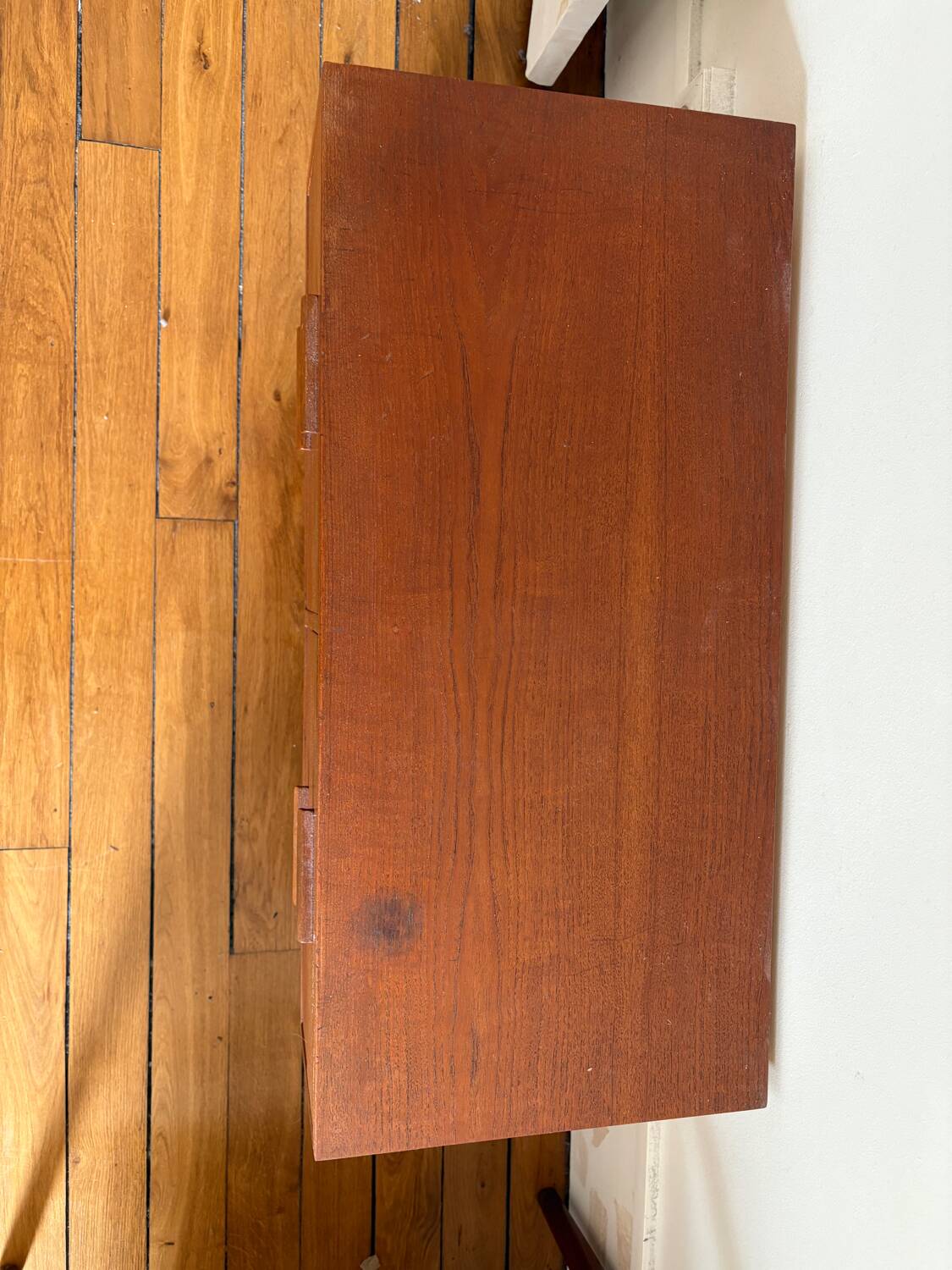 Small Scandinavian wooden chest of drawers