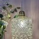 Suspension globe vintage en verre (GEO1)