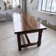 Table de ferme campagne noyer massif XL 250cm
