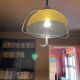 Vintage design suspension Space Age – smoked plexiglass & chrome – year