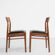 Midcentury Danish set of 8 dining chairs in teak by Henning Kjaernulf for Korup Stolefabrik