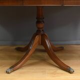 English Style Mahogany Extendable Pedestal Table - 1960
