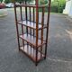 Vintage bamboo rattan shelf