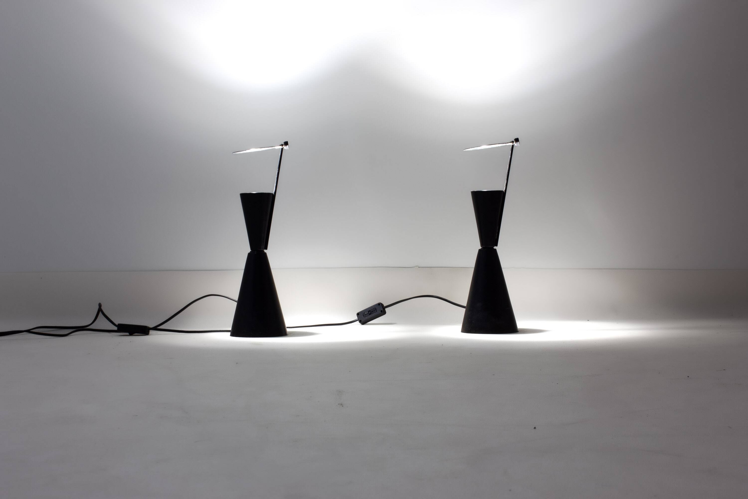 Set of Spanish "Diabolo" lamps, 1980s