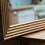 Art deco mirror, gilded with leaf 68x85cm